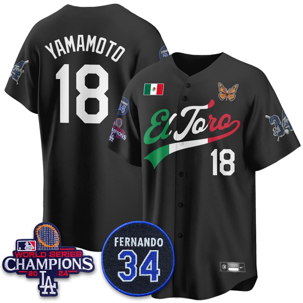LAD Mexican "El Toro" Jersey - Stitched