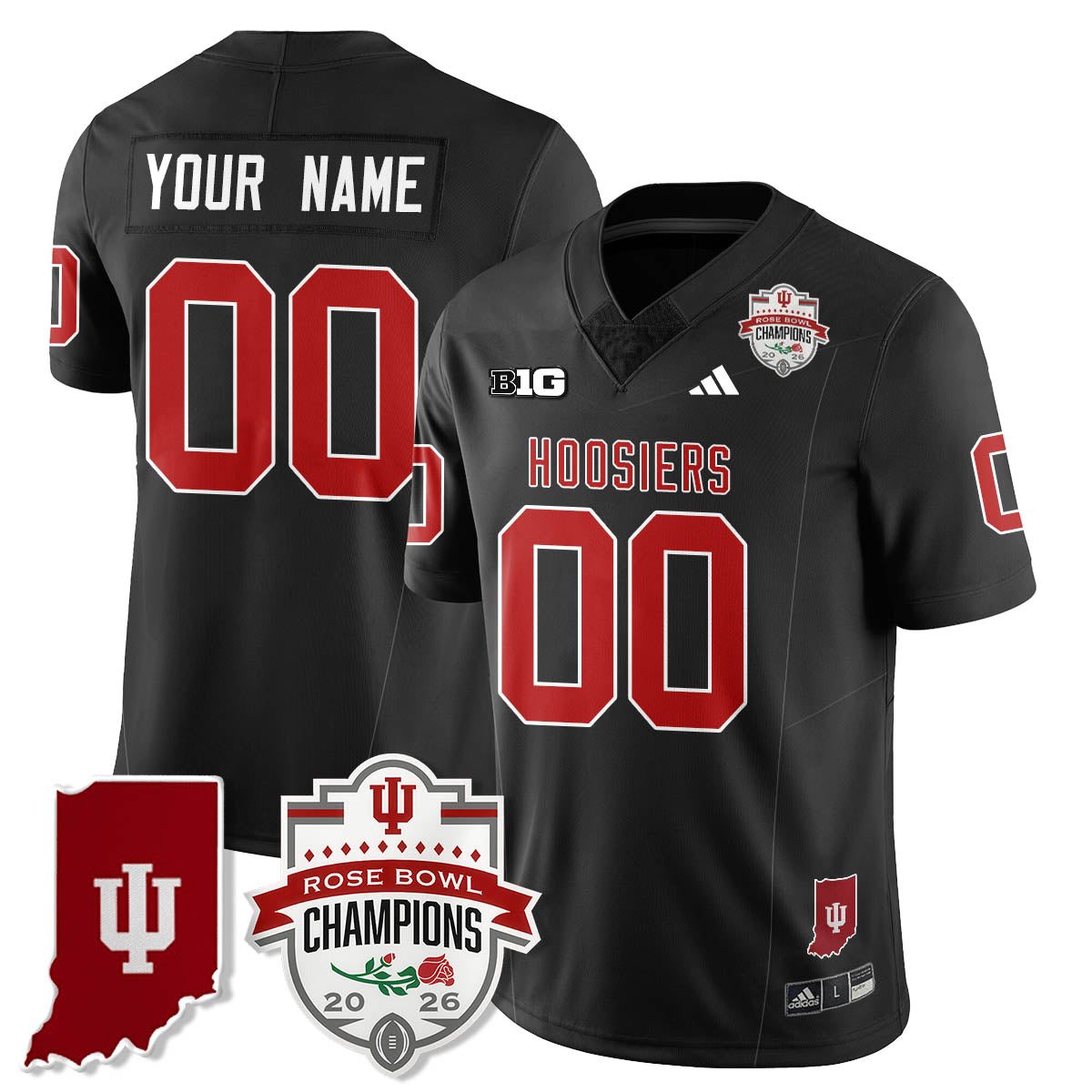 IND Vapor Limited Football Custom Jersey - Rose Bowl Champions