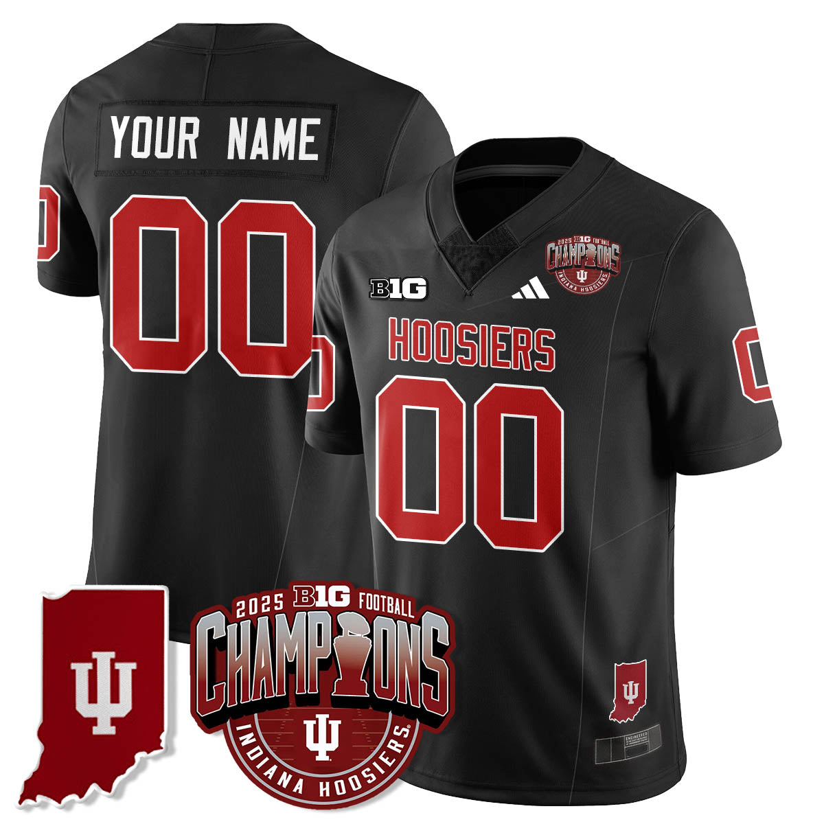 IND Vapor Limited Football Custom Jersey - Big 10 Champions - Stitched