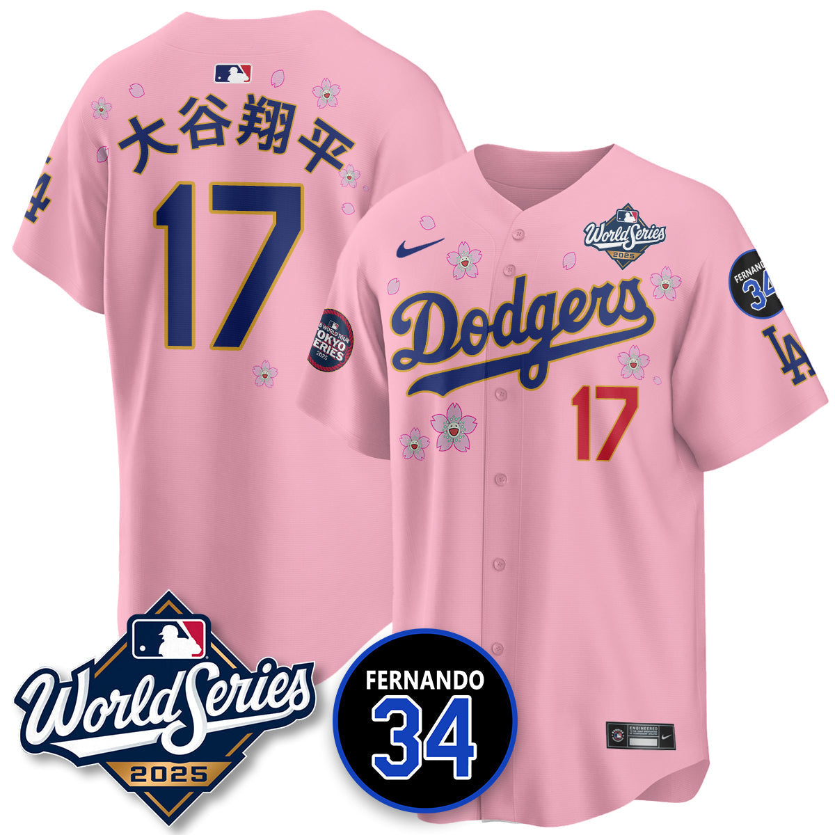 LAD Tokyo Series 2025 NL Champions Jersey - Stitched