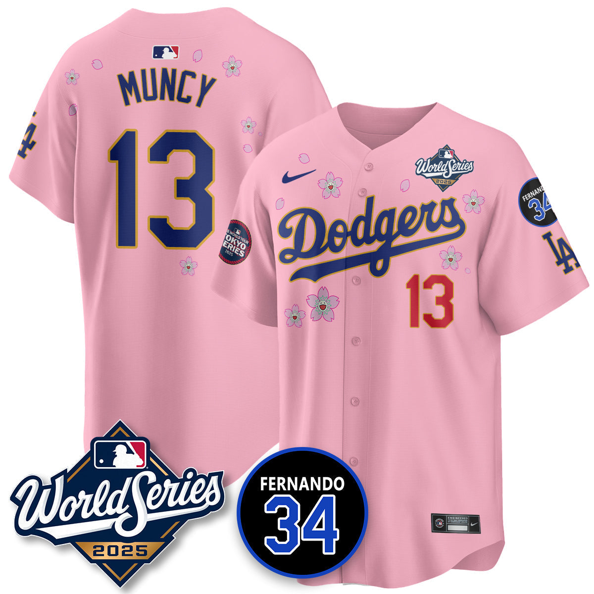 LAD Tokyo Series 2025 NL Champions Jersey - Stitched