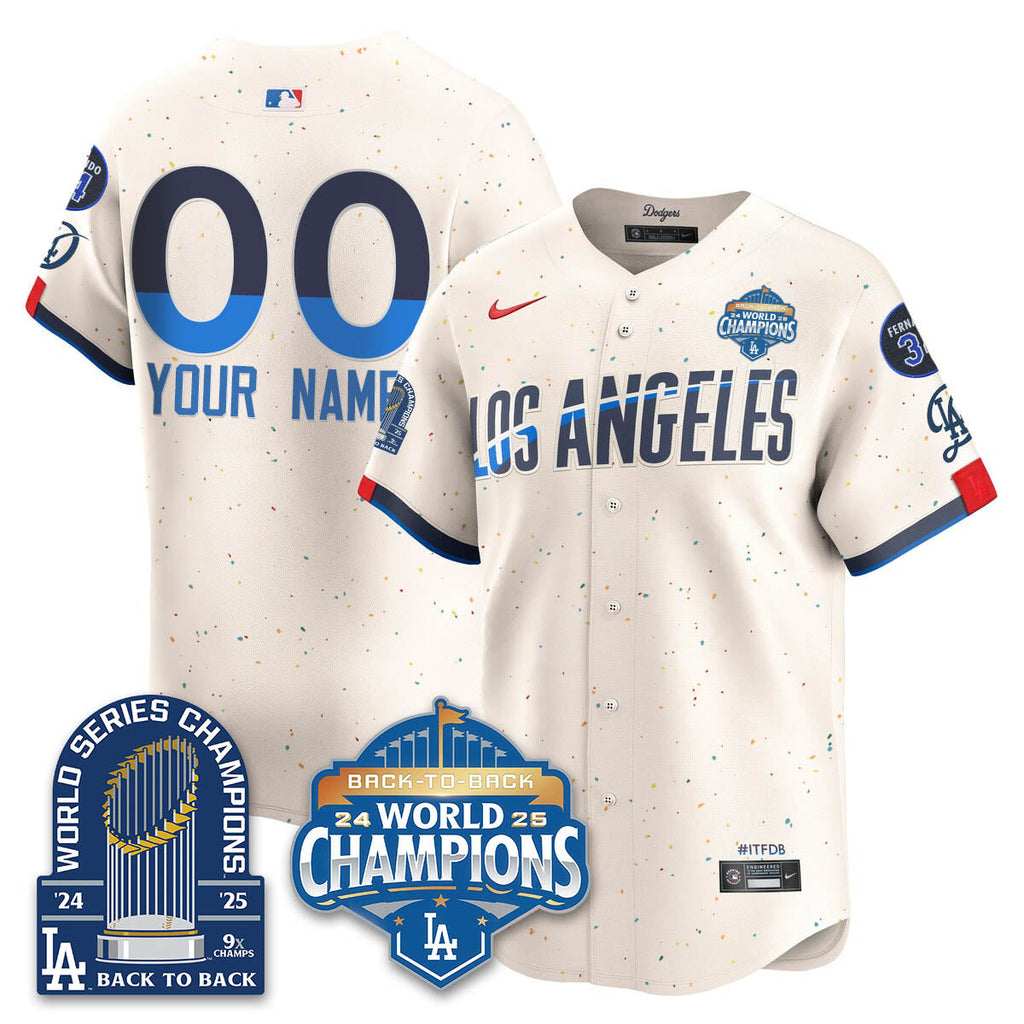 LAD 2025 World Series Champions Jersey - 9x Champs - Stitched