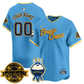 MB 2025 Gold Custom Jersey - Bob Uecker Patch - Stitched