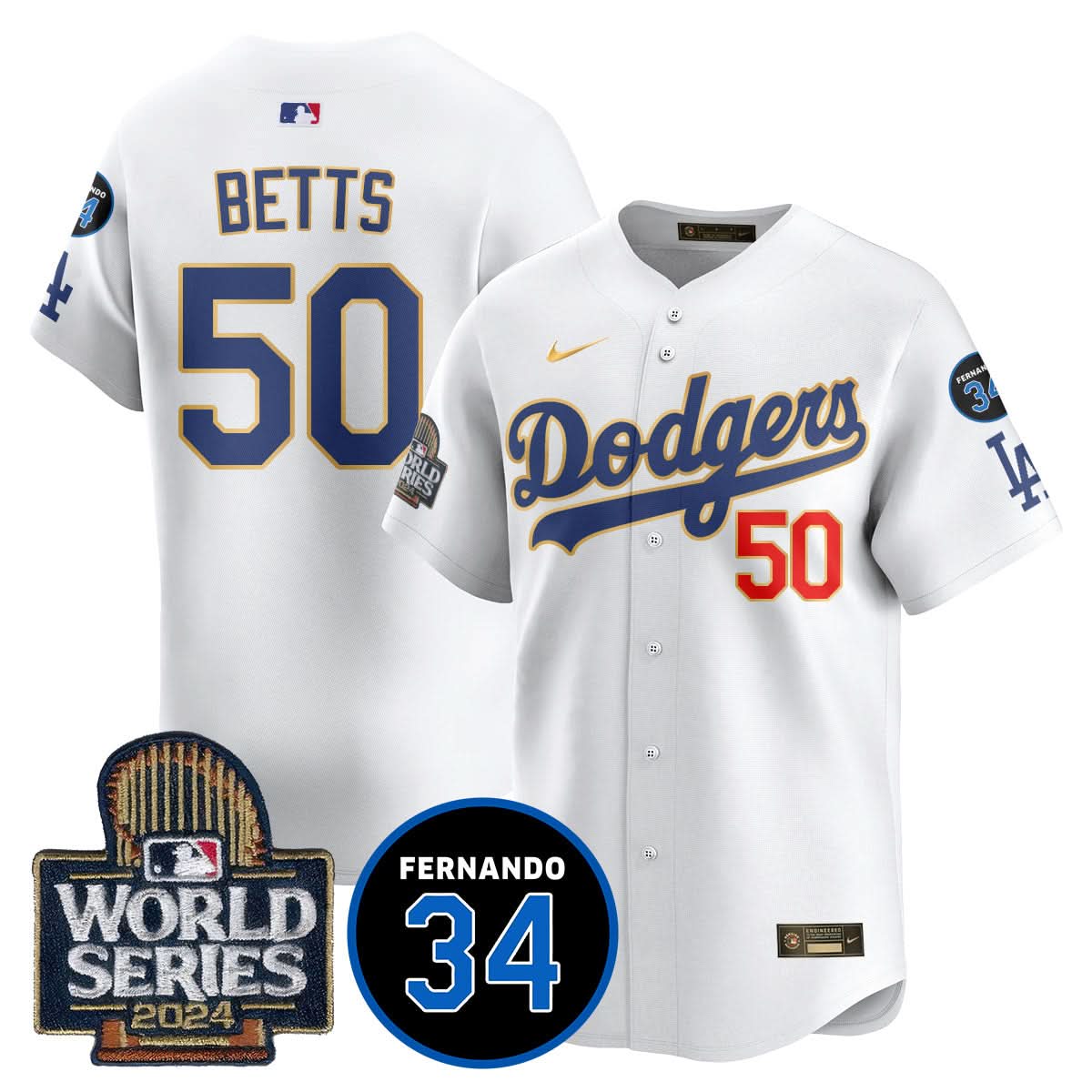 LAD Fernando Valenzuela Memorial Jersey - Stitched