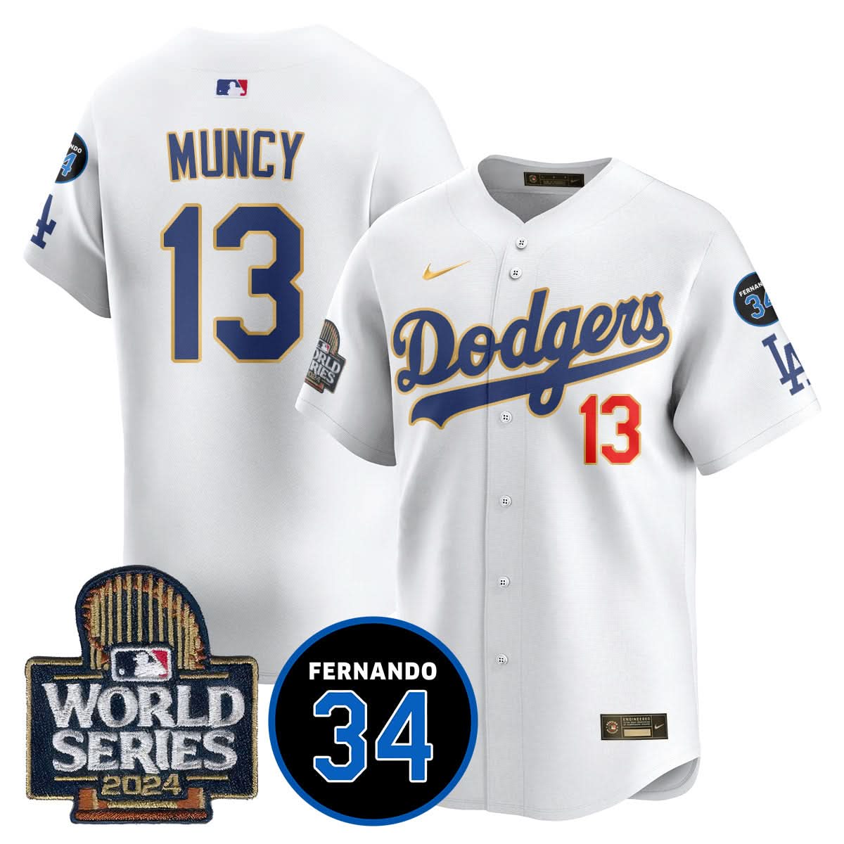 LAD Fernando Valenzuela Memorial Jersey - Stitched