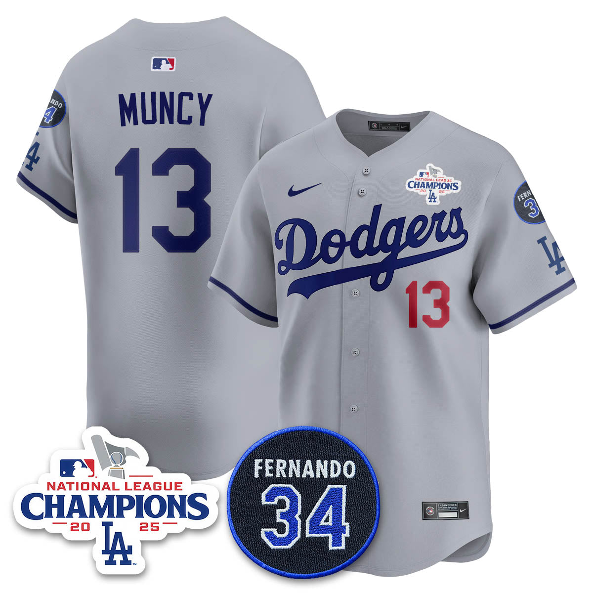 LAD 2025 NL Champions Jersey - Stitched