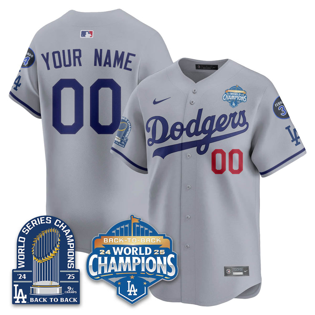 LAD 2025 World Series Champions Jersey - 9x Champs - Stitched