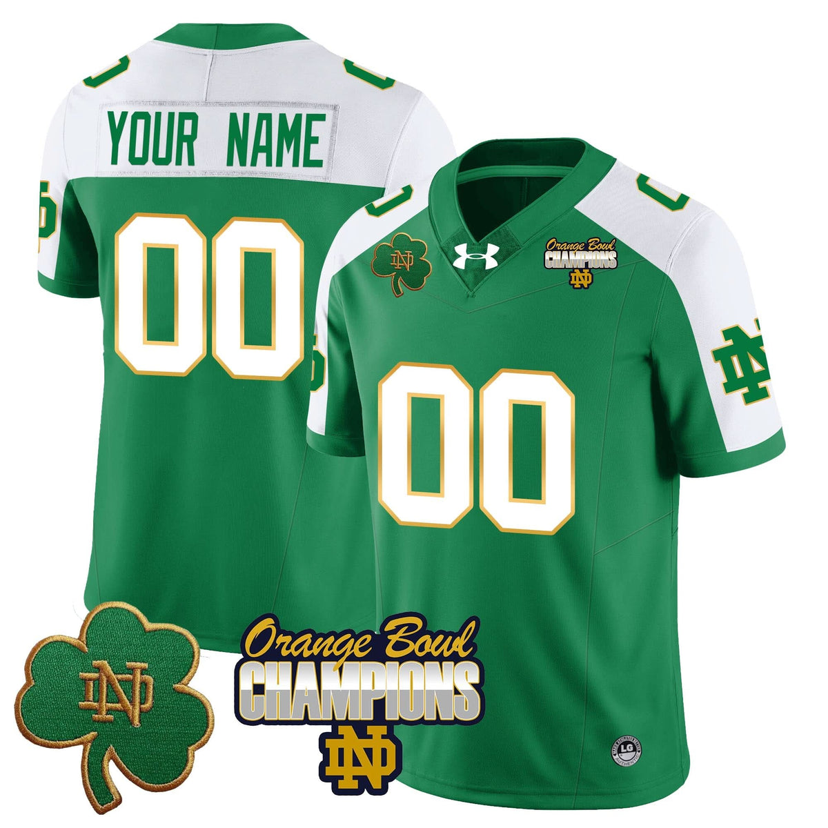 Custom NDFI 2025 Orange Bowl Champions Jersey
