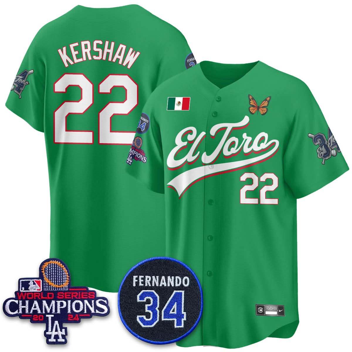 LAD Mexican "El Toro" Jersey - Stitched