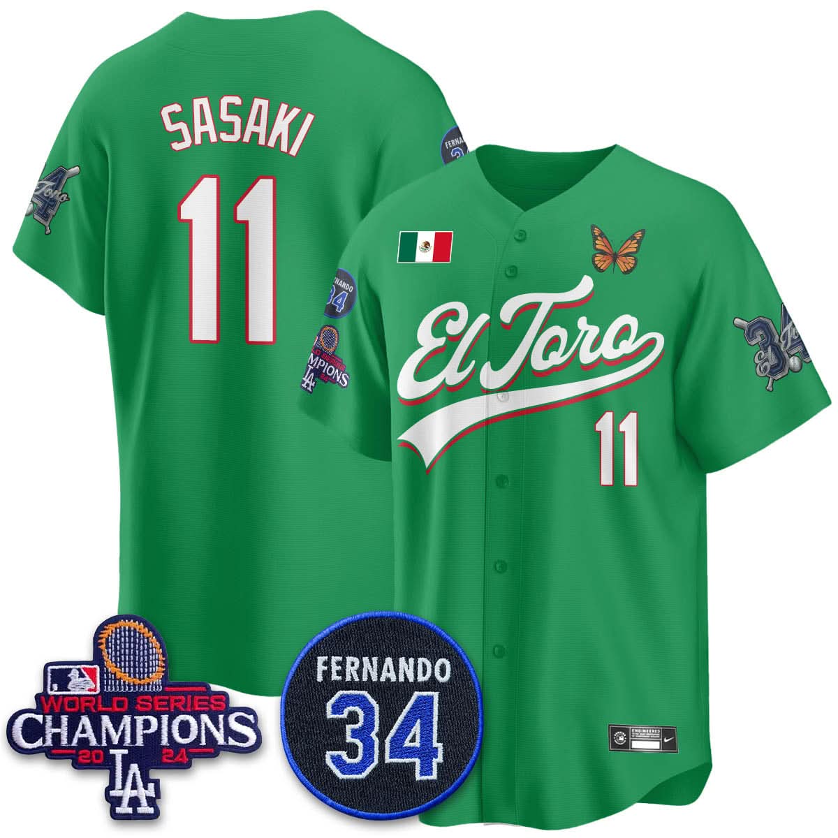 LAD Mexican "El Toro" Jersey - Stitched