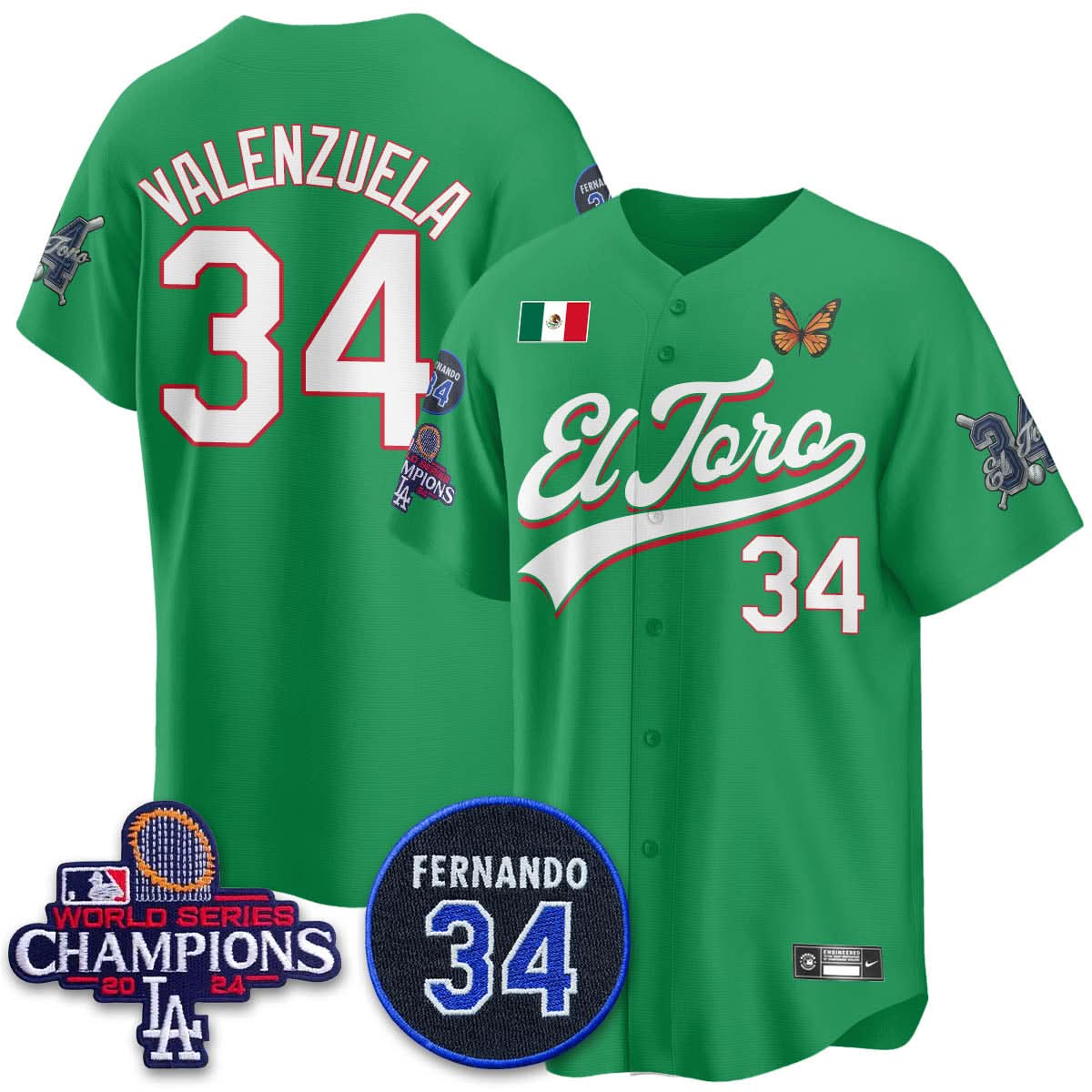 LAD Mexican "El Toro" Jersey - Stitched