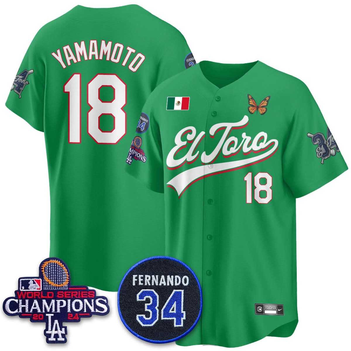 LAD Mexican "El Toro" Jersey - Stitched