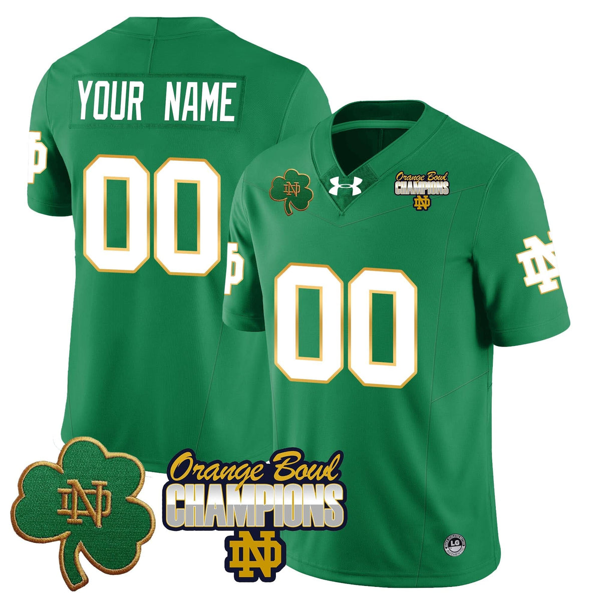 Custom NDFI 2025 Orange Bowl Champions Jersey
