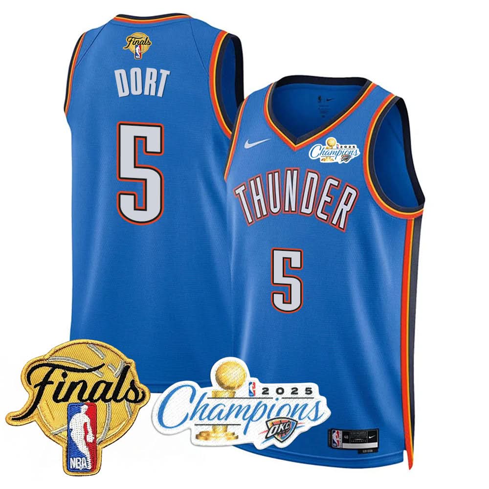 OKC 2025 Basketball  Champions Jersey - Stitched