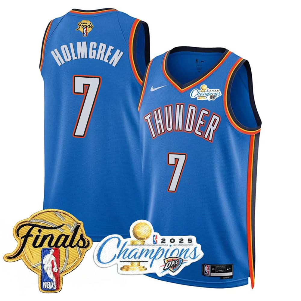 OKC 2025 Basketball  Champions Jersey - Stitched