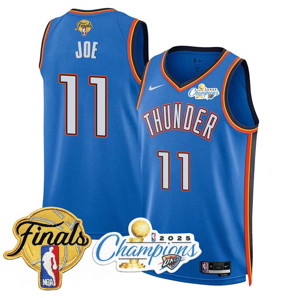 OKC 2025 Basketball  Champions Jersey - Stitched