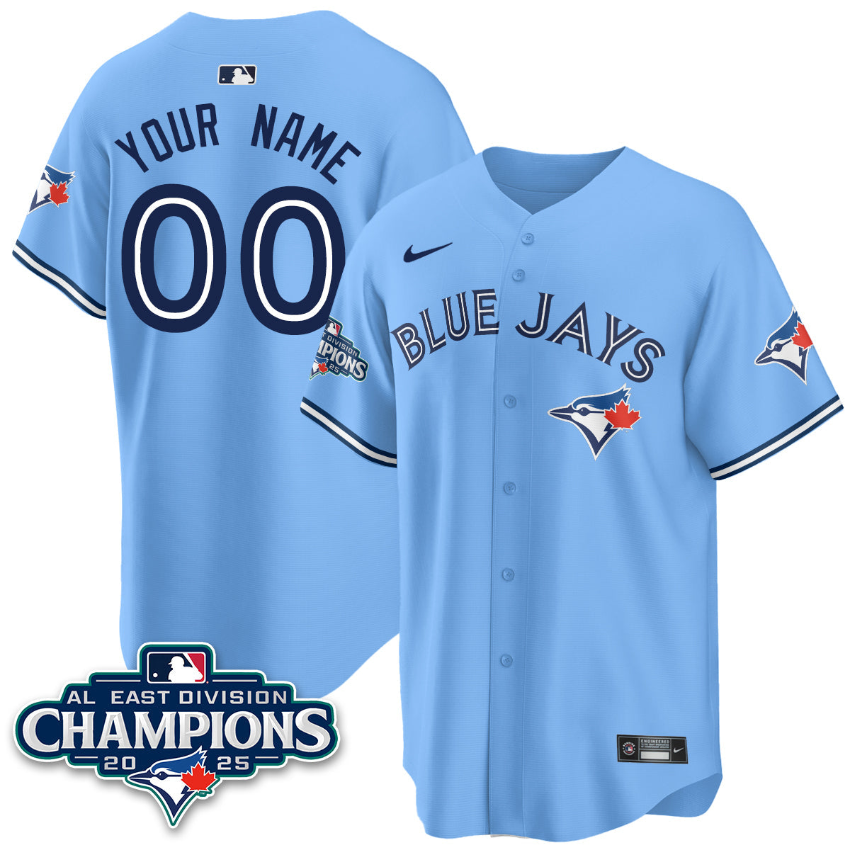 TBJ AL East Division Champions Custom Jersey - Stitched
