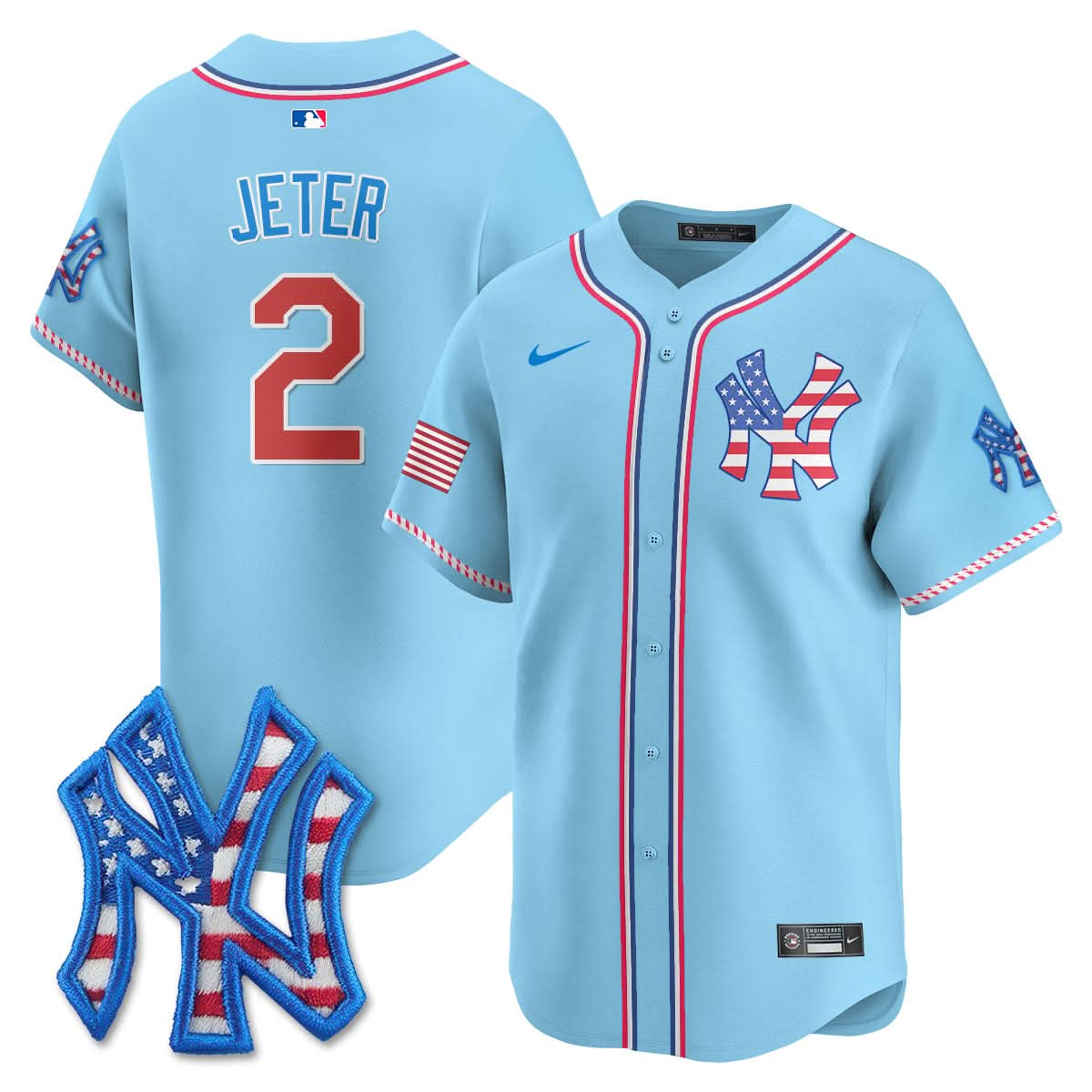 NYY 2025 Fourth of July Jersey - Stitched