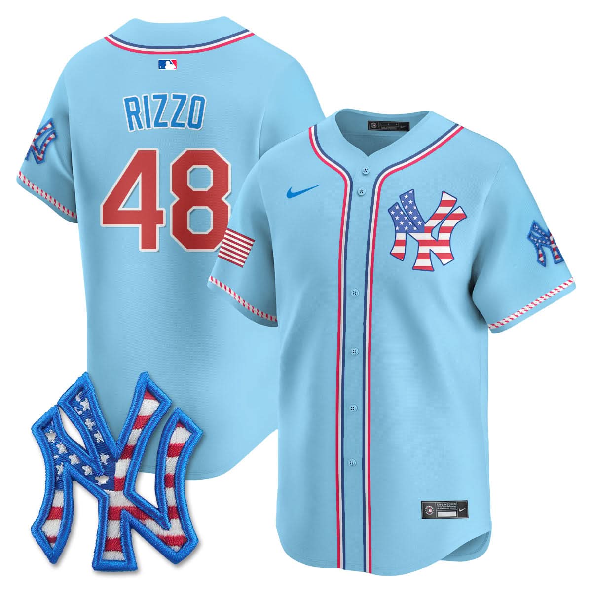 NYY 2025 Fourth of July Jersey - Stitched