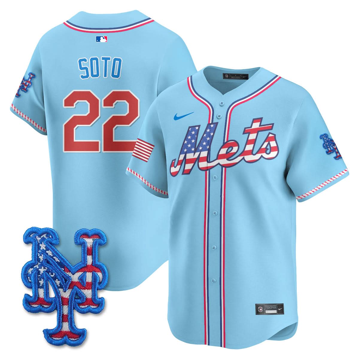 NYM 2025 Fourth of July Jersey - Stitched