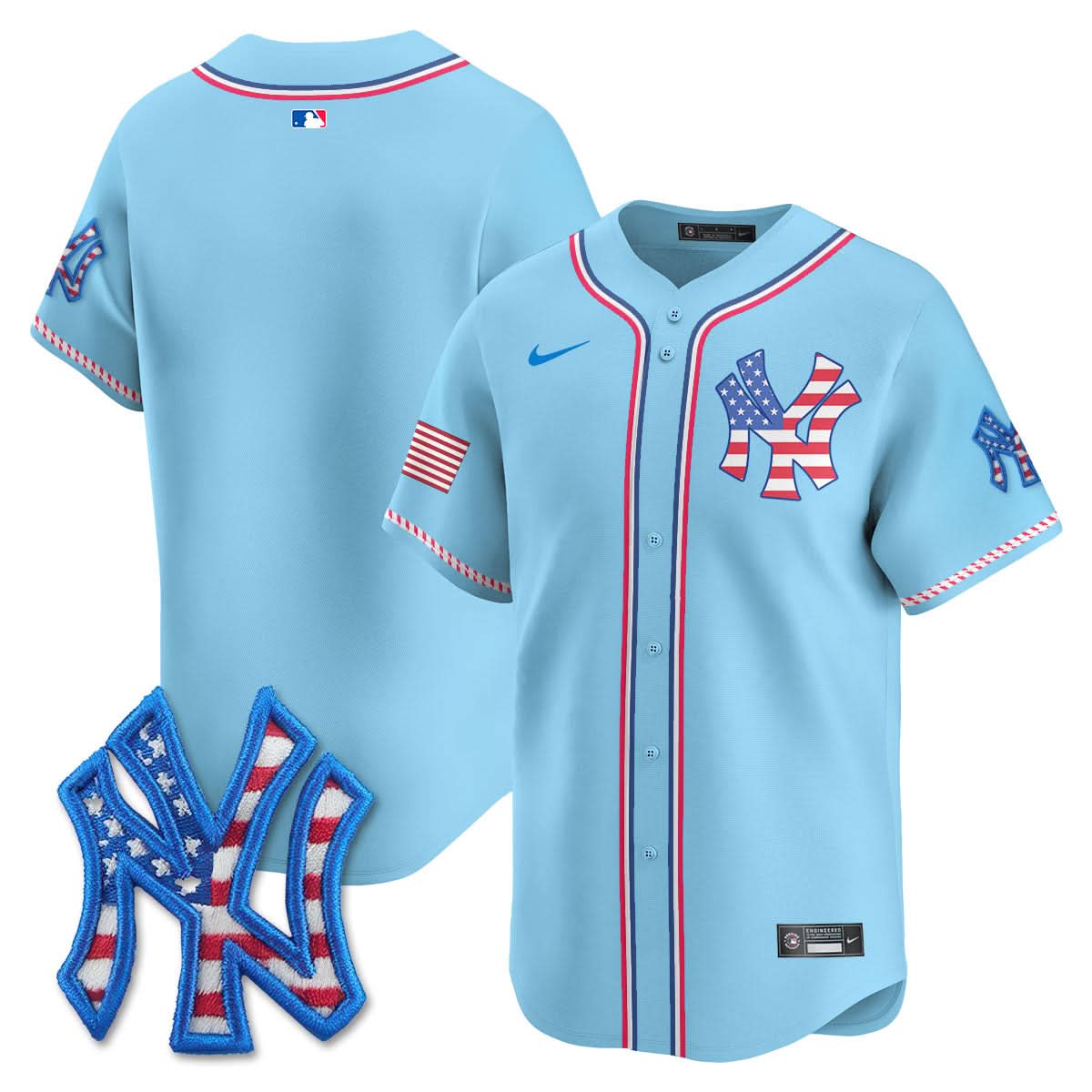 NYY 2025 Fourth of July Jersey - Stitched