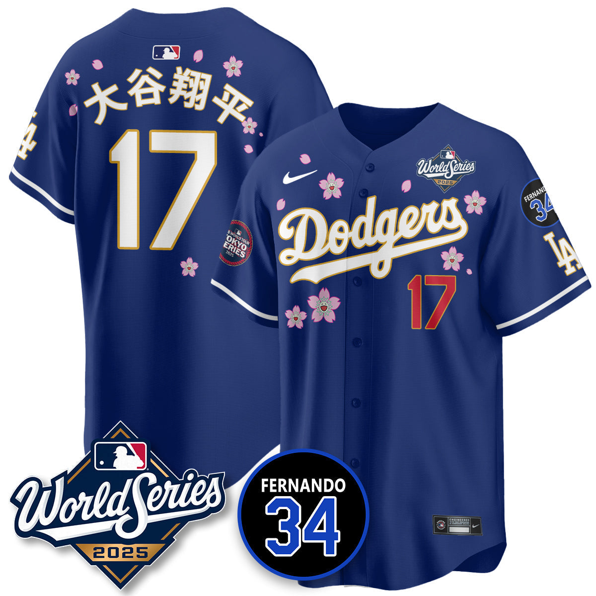 LAD Tokyo Series 2025 NL Champions Jersey - Stitched