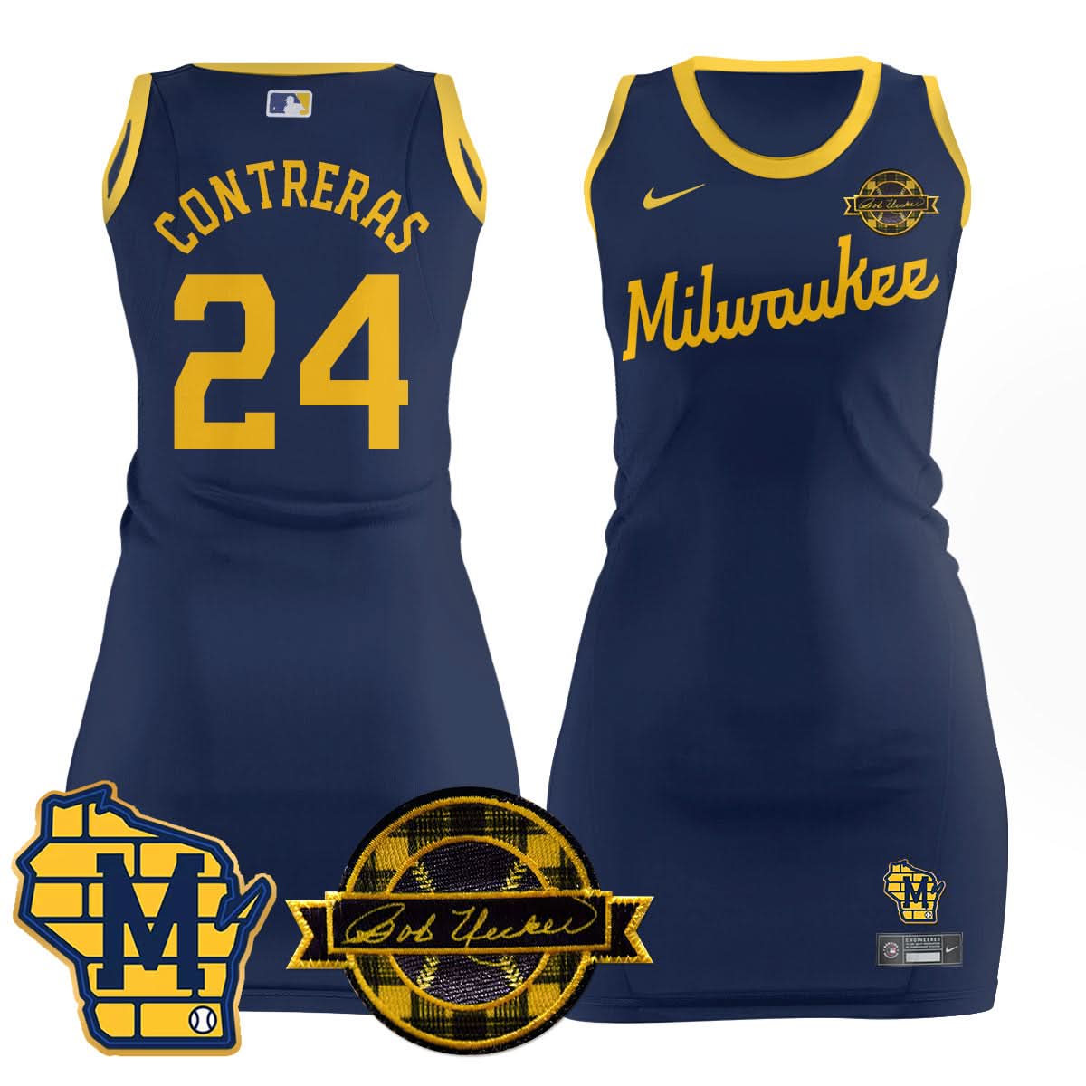 MB Limited Jersey Dress - Bob Uecker Patch - Stitched