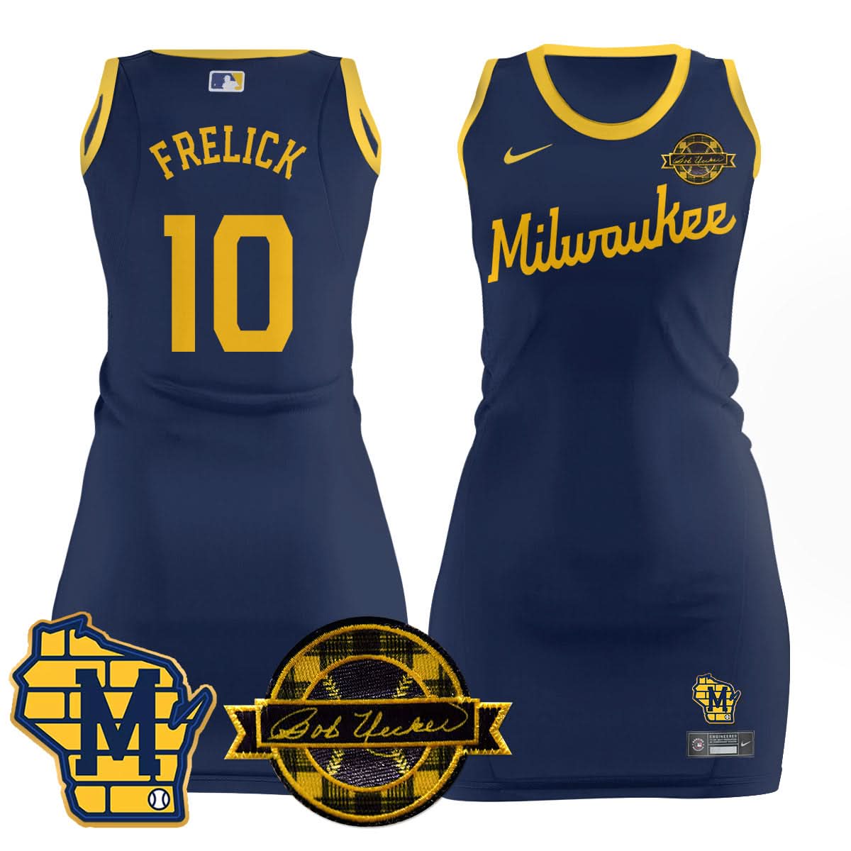 MB Limited Jersey Dress - Bob Uecker Patch - Stitched