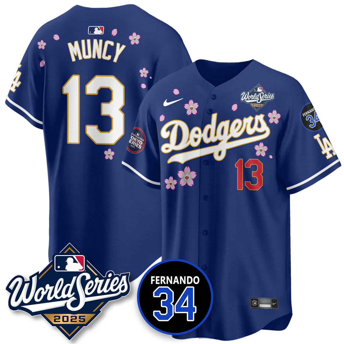 LAD Tokyo Series 2025 NL Champions Jersey - Stitched