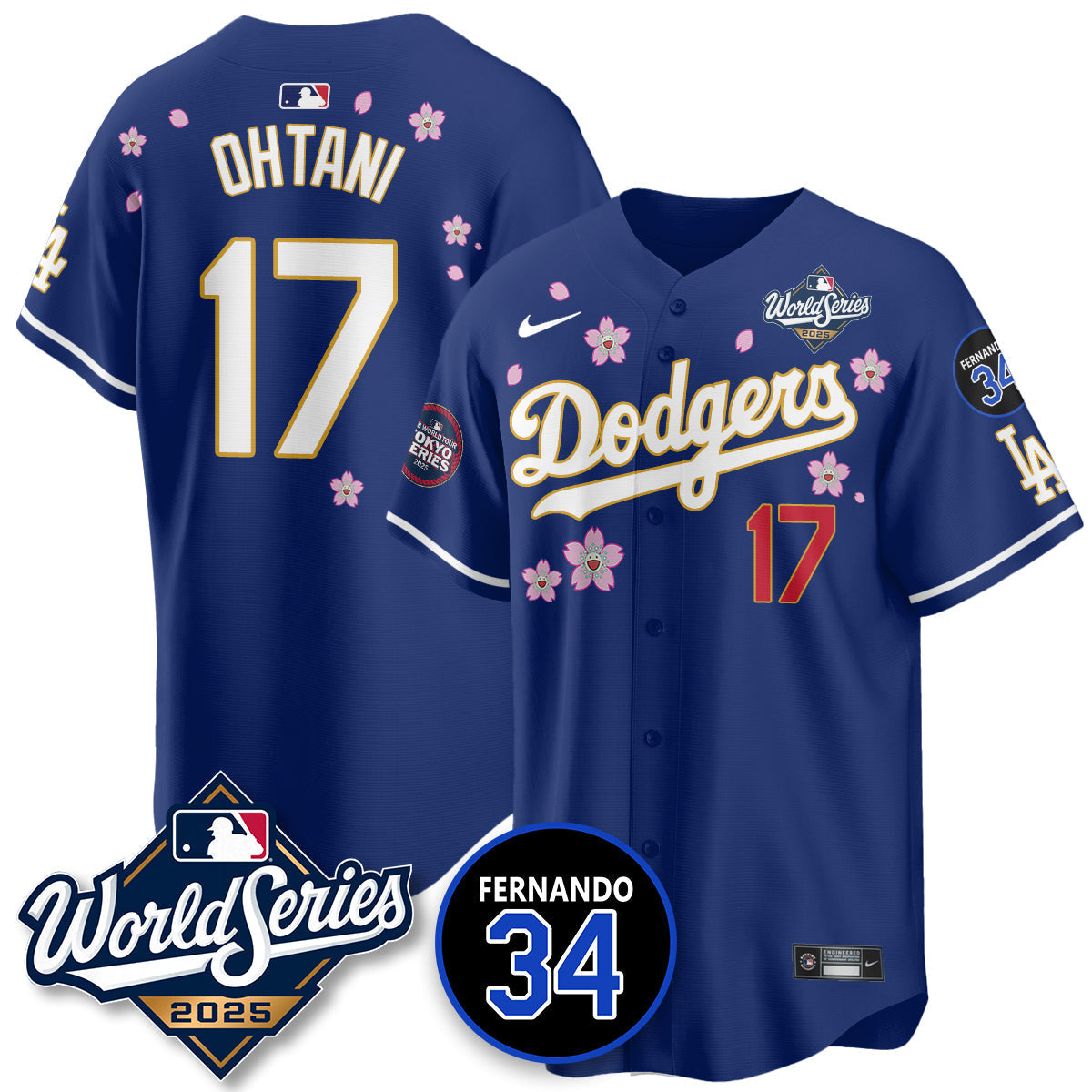 LAD Tokyo Series 2025 NL Champions Jersey - Stitched