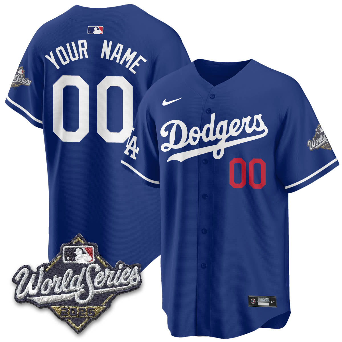 LAD 2025 World Series Custom Jersey - Stitched