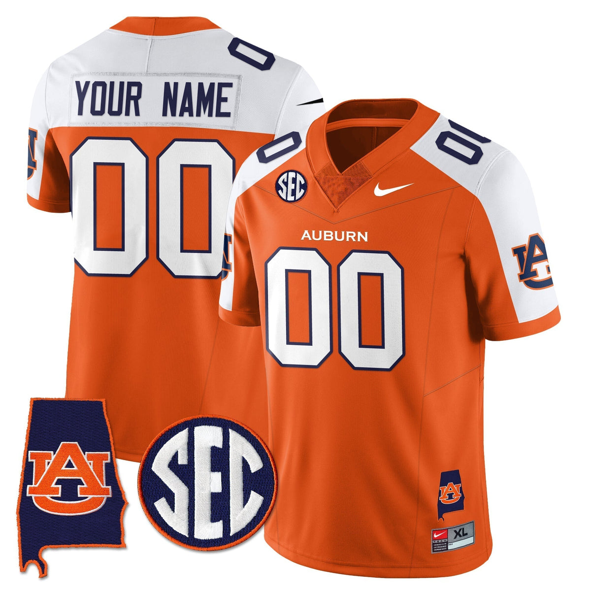 AT 2025 Alabama Patch Vapor Limited Custom Jersey