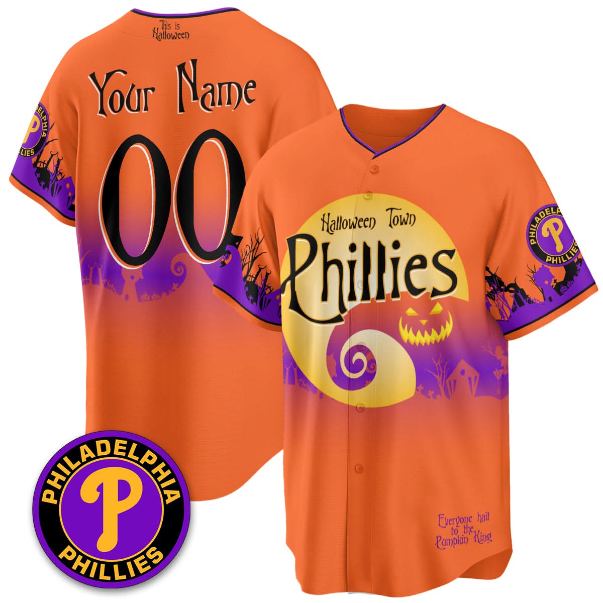 PP "Halloween Town" Limited Custom Jersey - Stitched