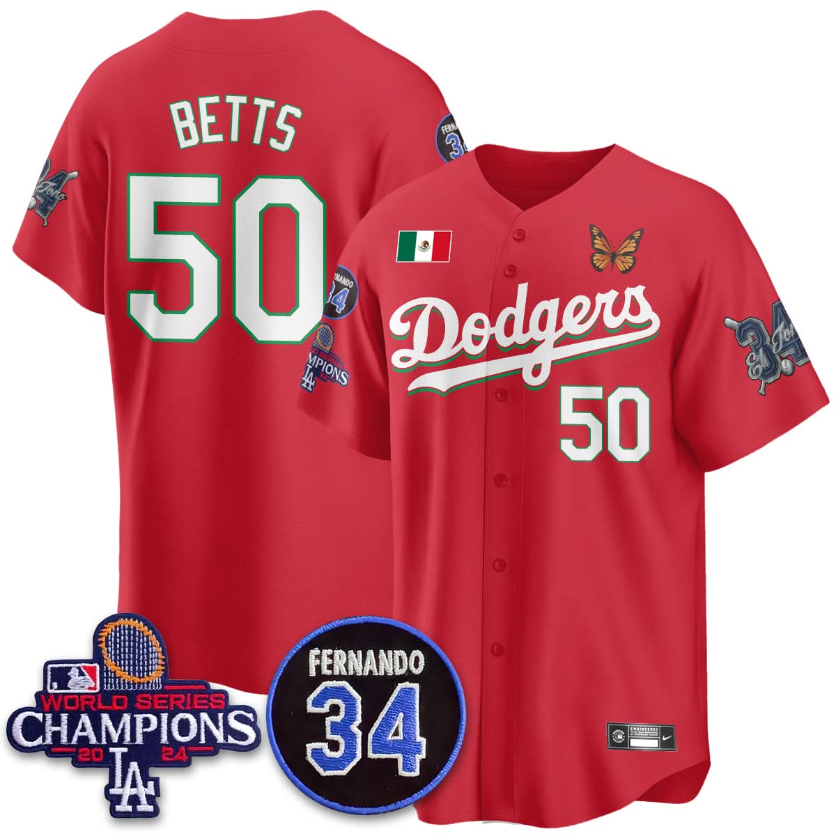 LAD Mexican "For 34" Jersey - Stitched
