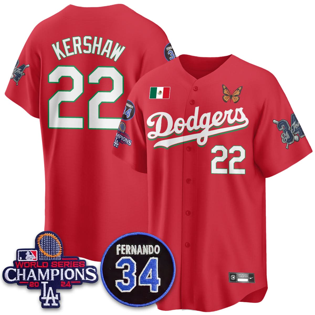 LAD Mexican "For 34" Jersey - Stitched