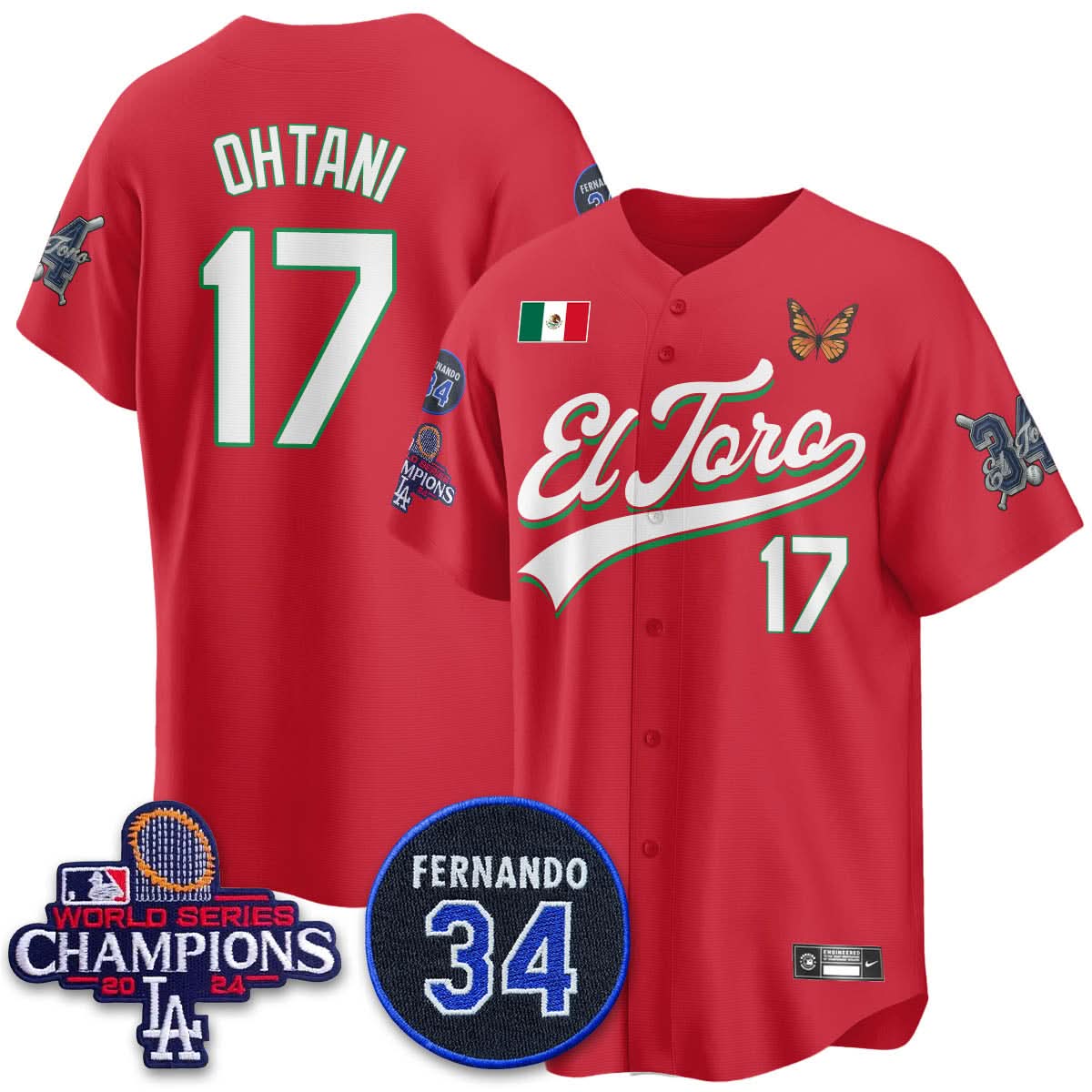 LAD Mexican "El Toro" Jersey - Stitched