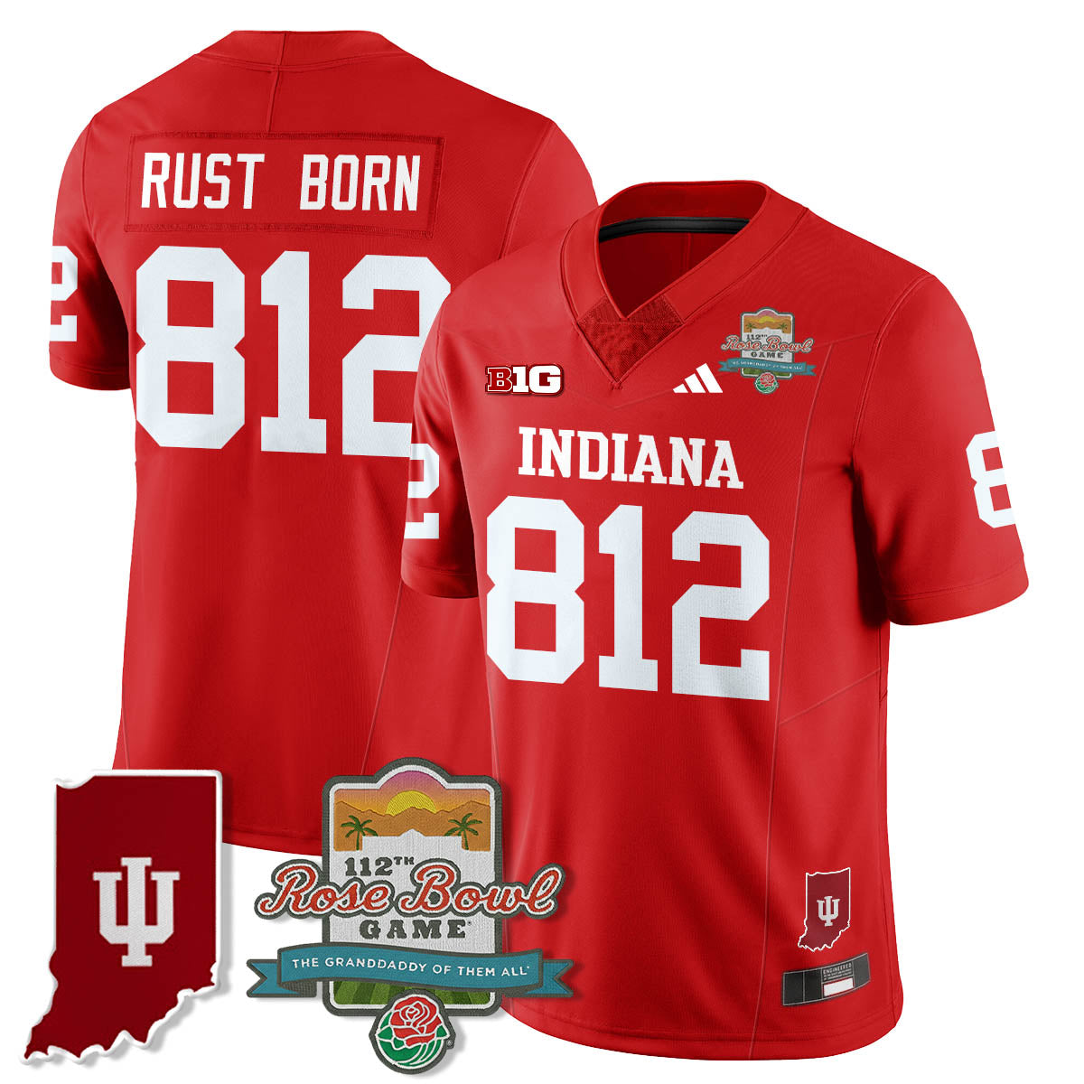 IND Vapor Limited Football Jersey - Rose Bowl 112th