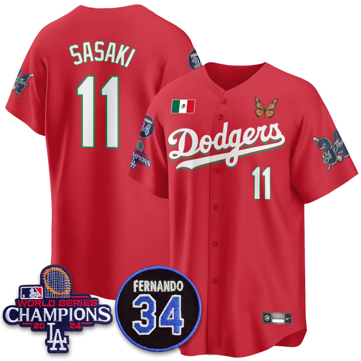 LAD Mexican "For 34" Jersey - Stitched