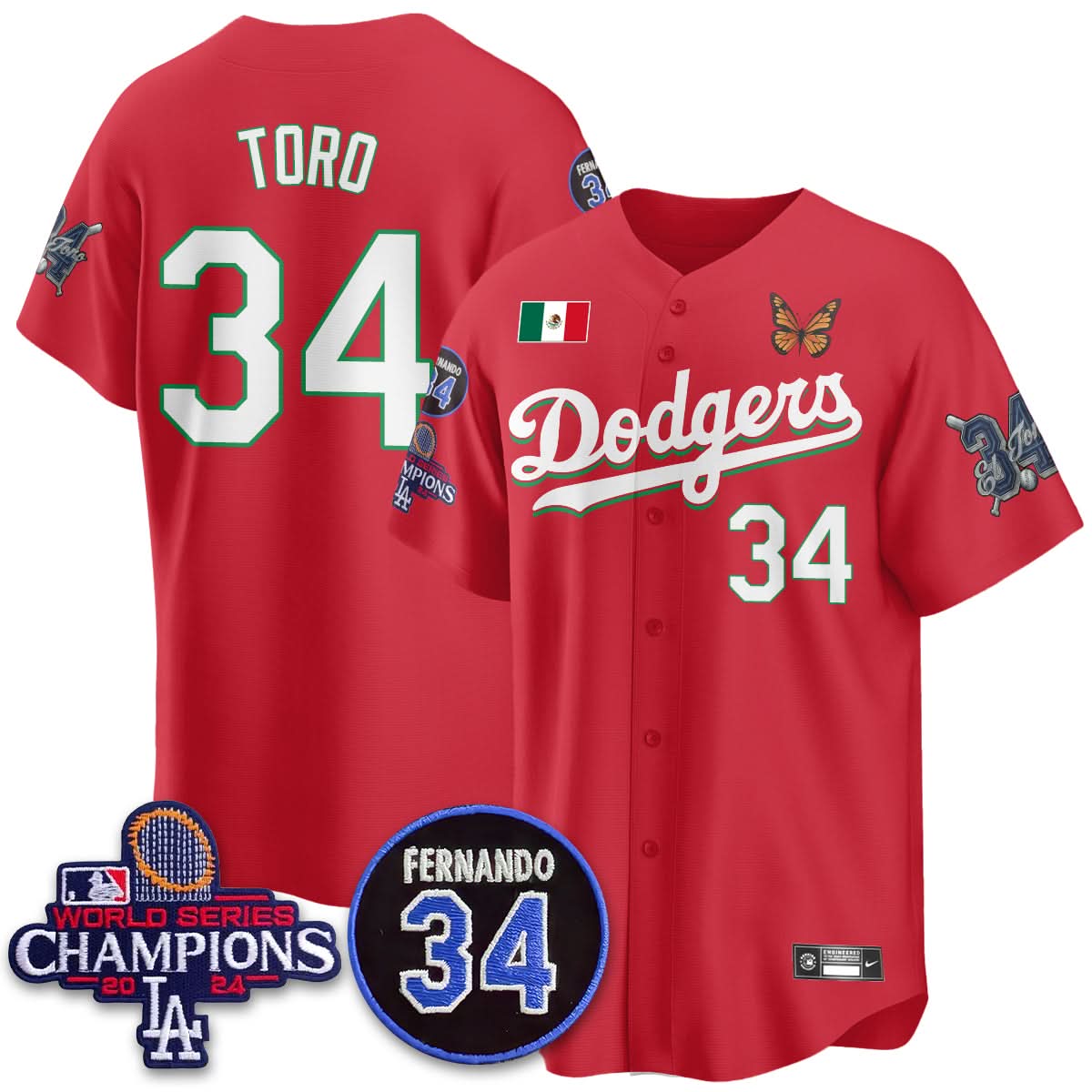 LAD Mexican "For 34" Jersey - Stitched