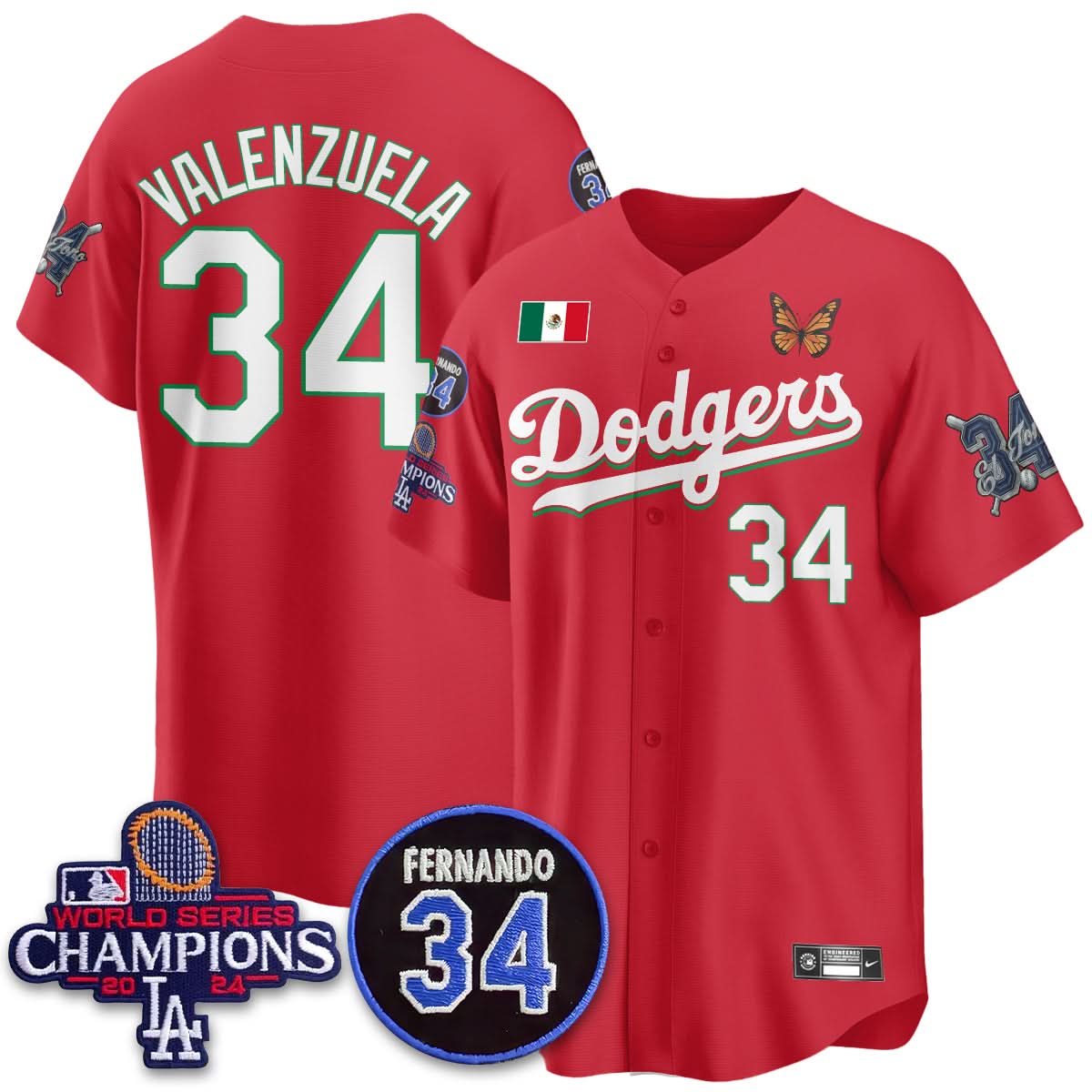 LAD Mexican "For 34" Jersey - Stitched