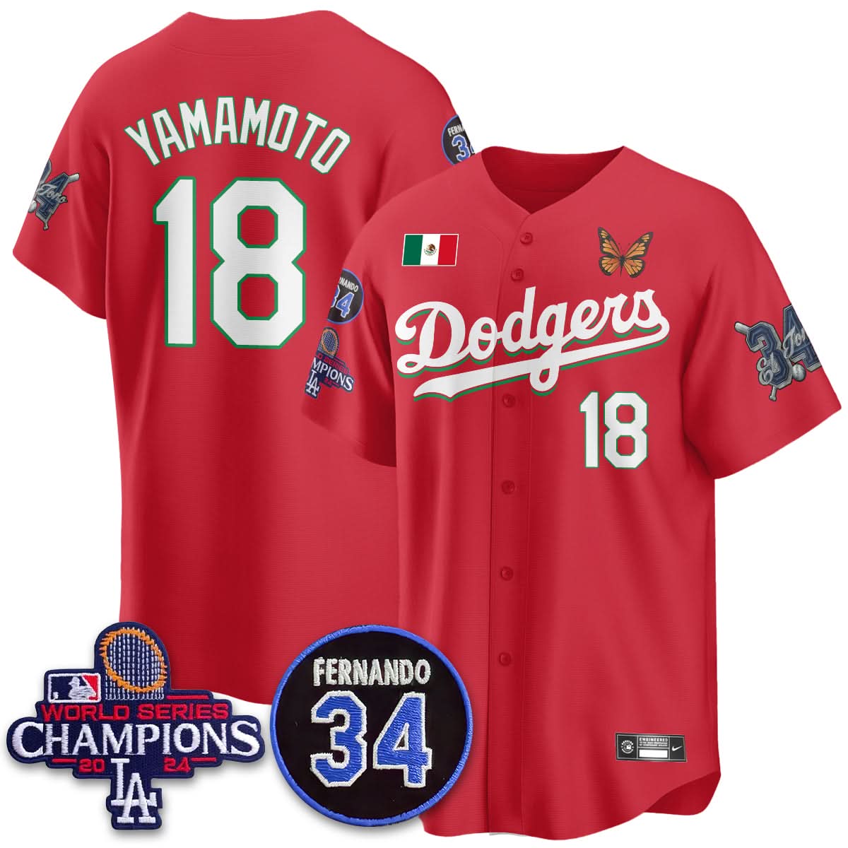LAD Mexican "For 34" Jersey - Stitched