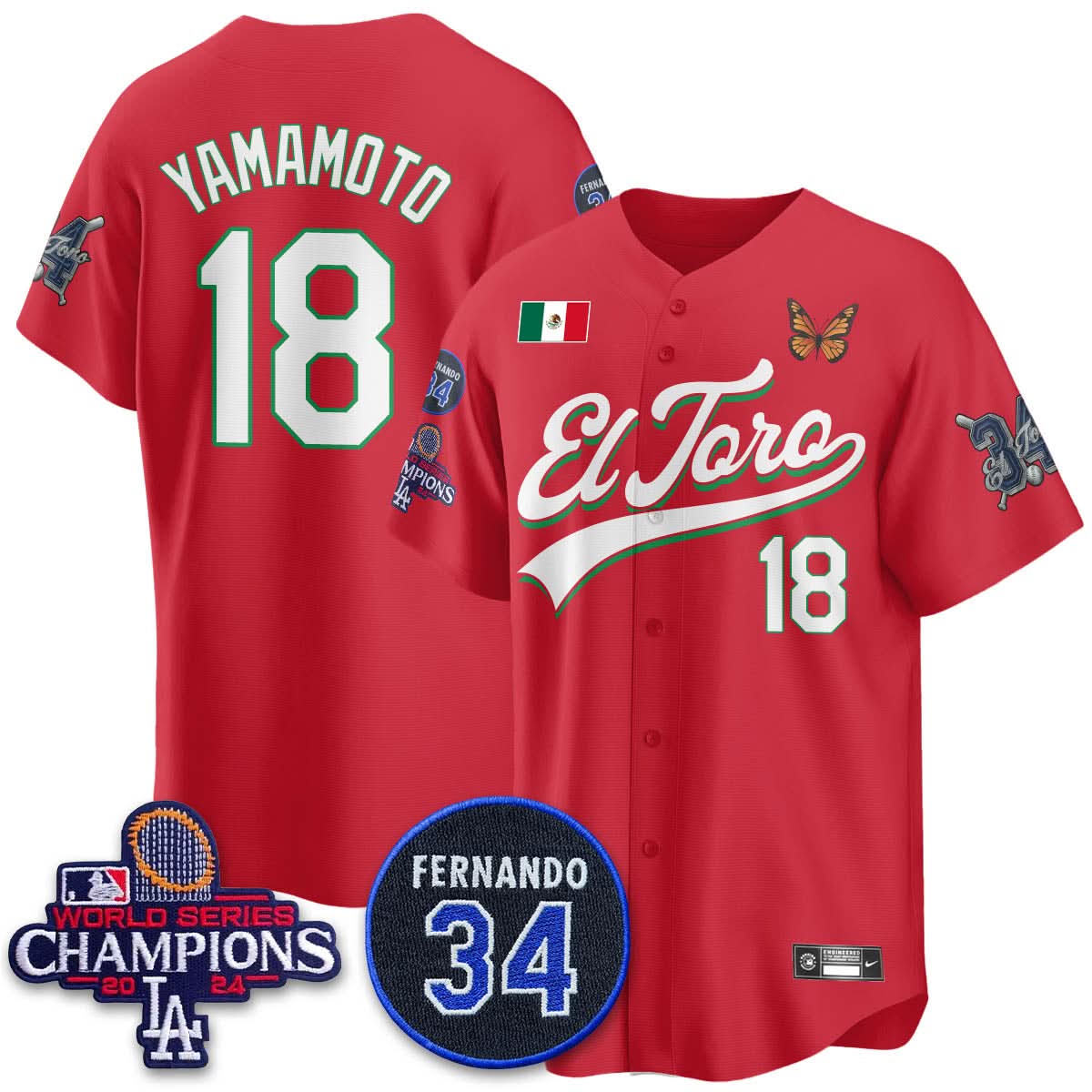 LAD Mexican "El Toro" Jersey - Stitched
