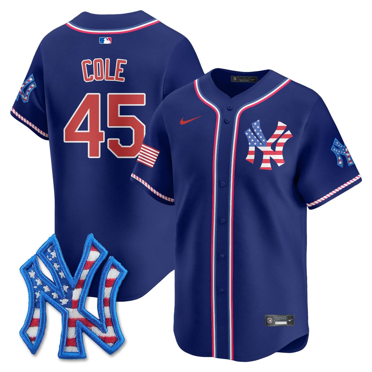 NYY 2025 Fourth of July Jersey - Stitched
