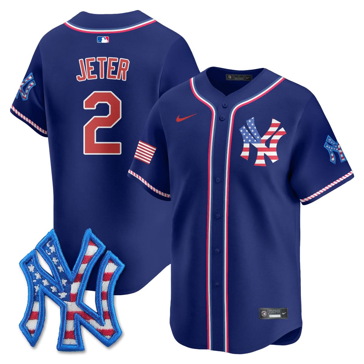 NYY 2025 Fourth of July Jersey - Stitched