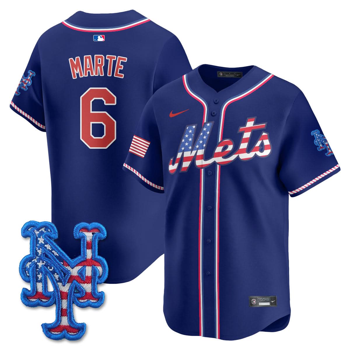 NYM 2025 Fourth of July Jersey - Stitched