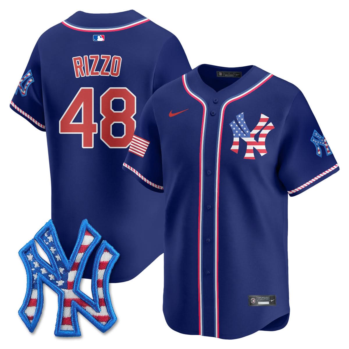 NYY 2025 Fourth of July Jersey - Stitched