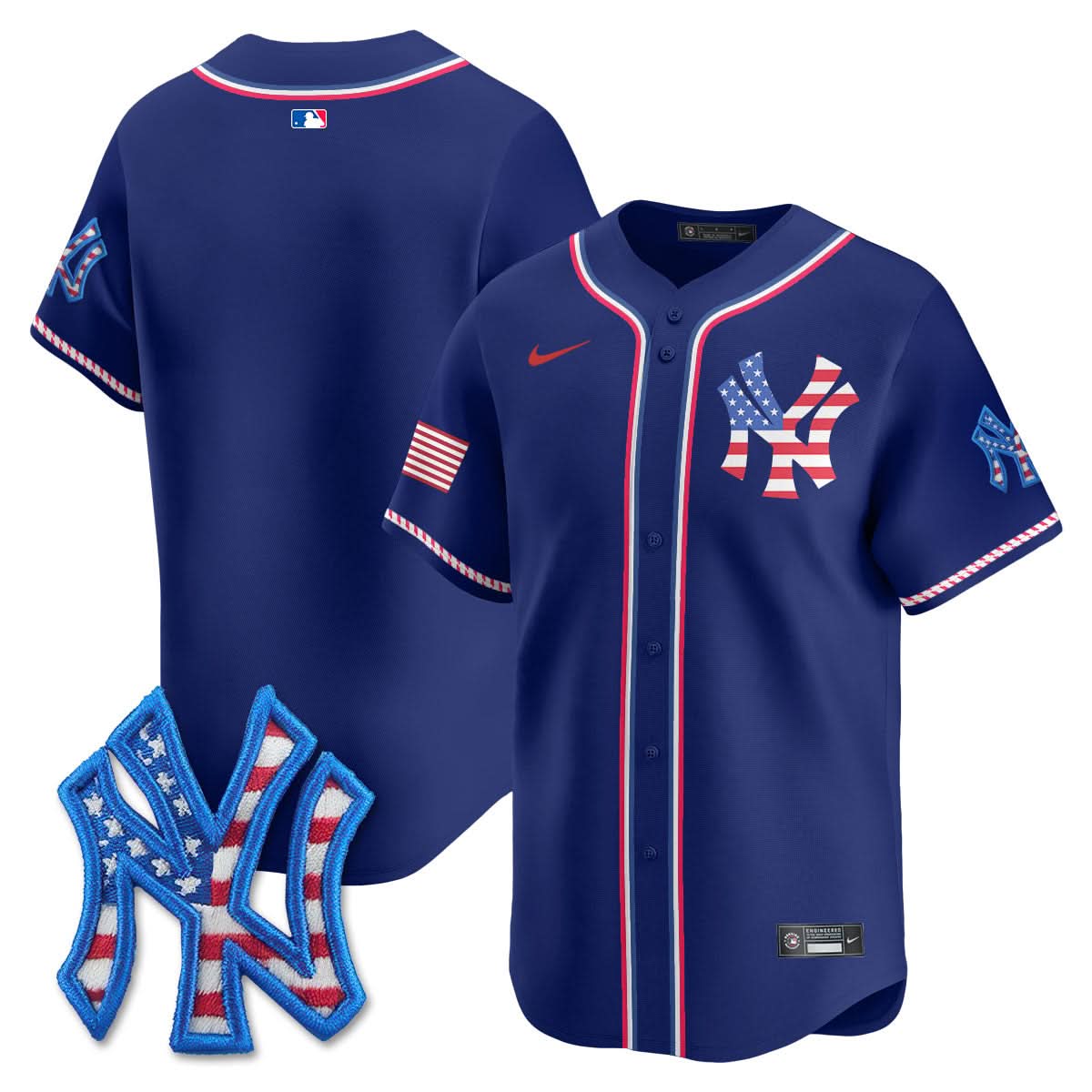 NYY 2025 Fourth of July Jersey - Stitched