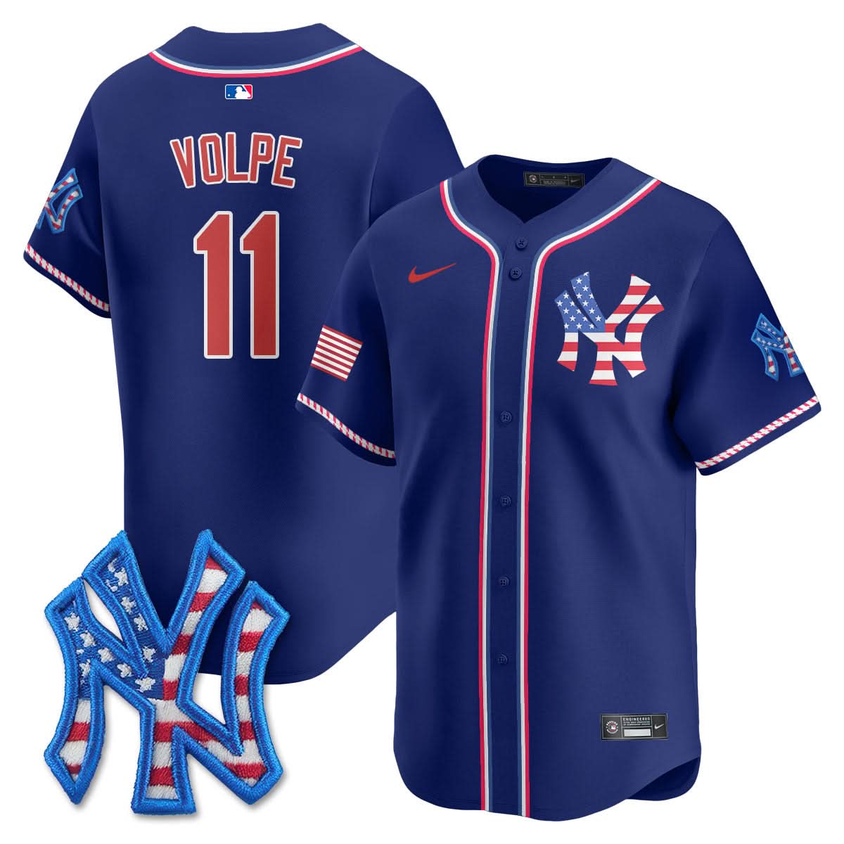 NYY 2025 Fourth of July Jersey - Stitched