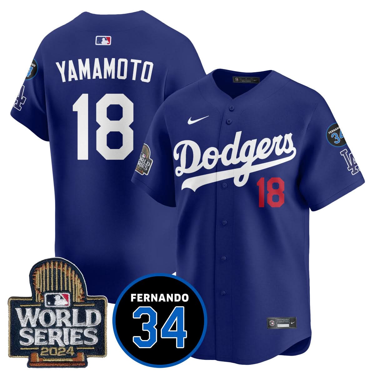 LAD Fernando Valenzuela Memorial Jersey - Stitched