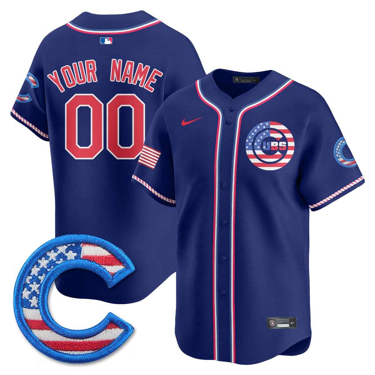 CC 2025 Fourth of July Custom Jersey - Stitched